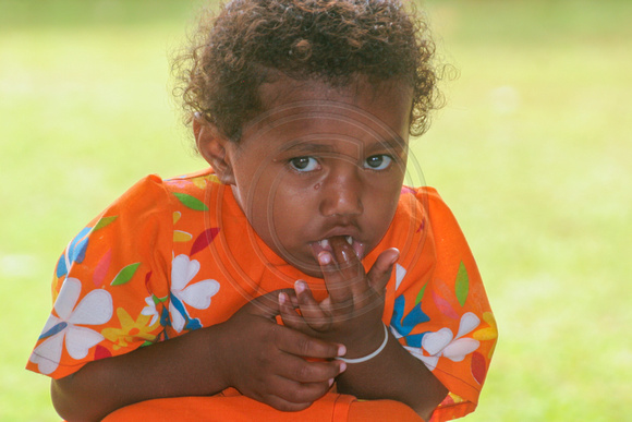 Fiji, Taveuni, Waitabu, Girl0611421