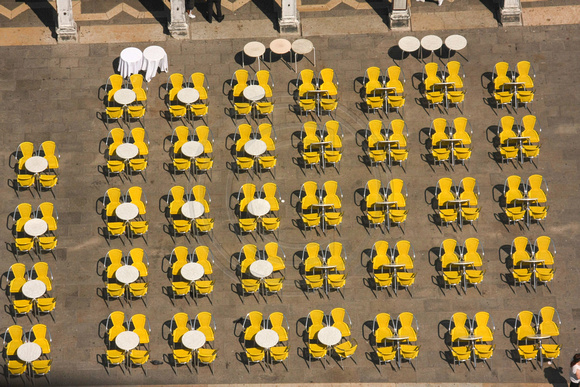 Venice, San Marco Sq, Camponile, View, Chairs0943304a