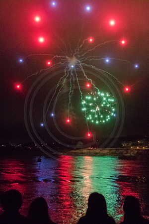 Pacific Grove, Chinese Lantern Festival, Fireworks V150-8429