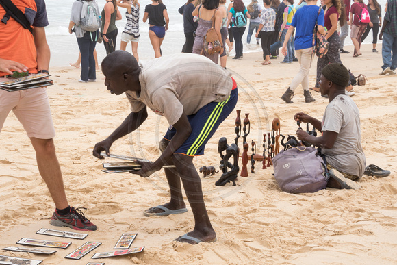 Senegal, Beach, Vendors151-8149
