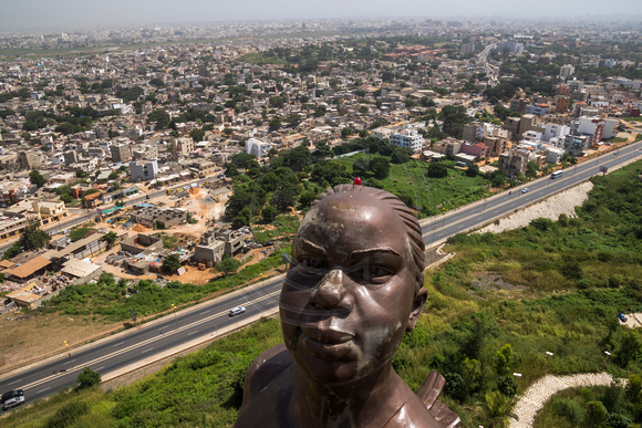 Dakar, African Renaissance Monument, View151-7761