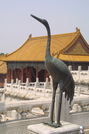 Beijing, Forbidden City, Heron Statue020419-8857