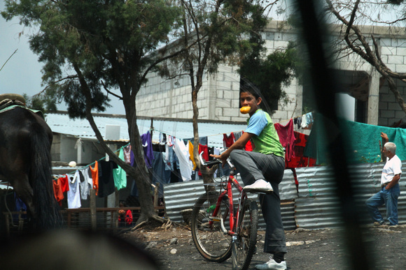 Guatemala, Village, Boy w Bike1115642a