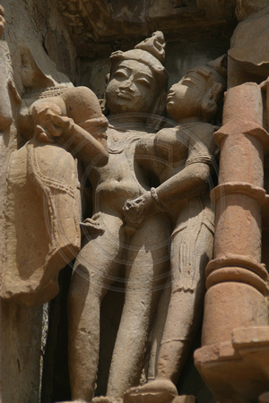 Khajuraho, Javari Temple, Detail, V030323-7604