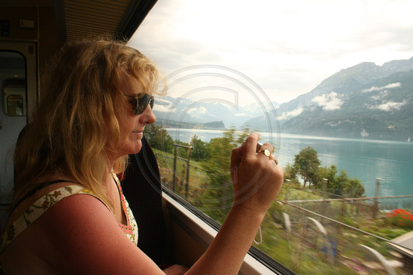 Katie Young, Interlaken to Lucerne Train0942437
