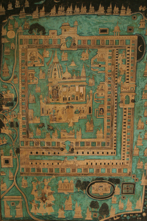 Bundi, Palace, Chitrasala, Murals, V030311-5788a