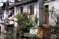 Suzhou, Grand Canal, Houses020412-7771