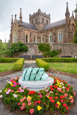 Armagh, St Patricks Cathedral, Garden V181-3604