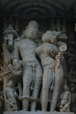 Khajuraho, Jagadambi Temple, Detail, V030323-7896