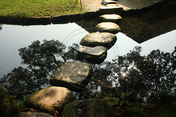 Okayama, Korakuen Garden, Stepping Stones0830464