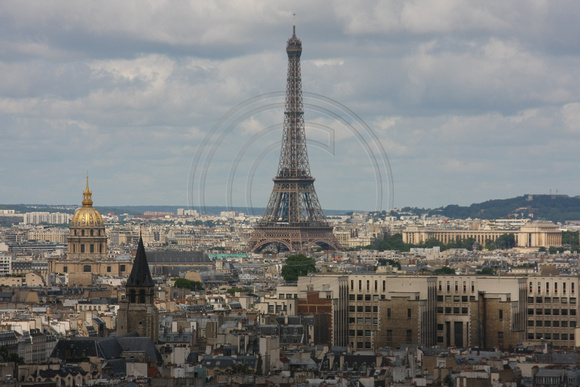 Paris, Notre Dame, View, Eiffel Tower0940276