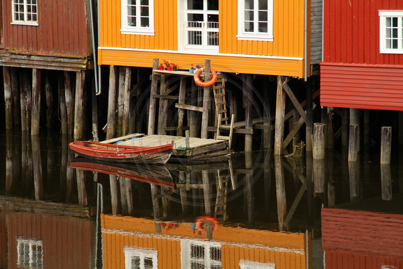 Trondheim, Nidelva R, Warehouses, Reflection1042299a