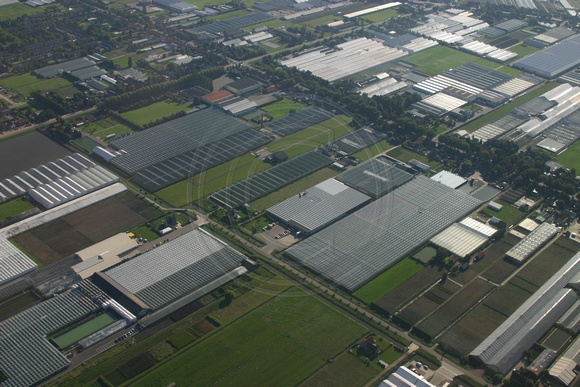 Netherlands, Aerial View of Greenhouses030925-9072