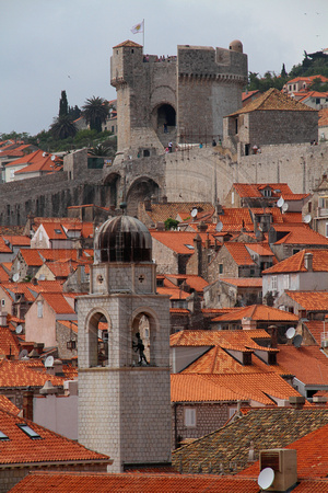 Dubrovnik, View f City Walls V1020733a