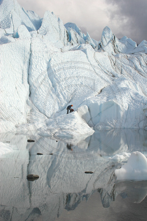 Matanuska Glacier, Climber, V0581600a