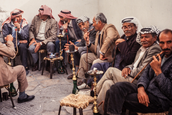 Amman, Men Talking and Smoking S -9428