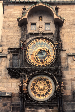 Prague, Old Town Hall, Clock S V-8535