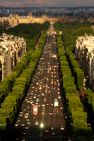 Paris, Arc de Triomphe, View, Champs Elysees V0940727