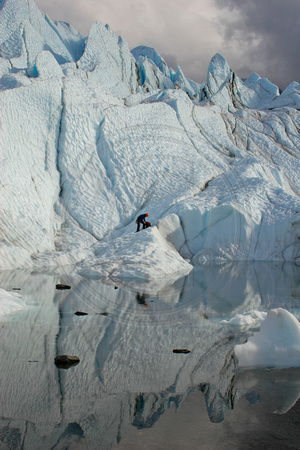 Climber, Matanuska Glacier, Alaska
