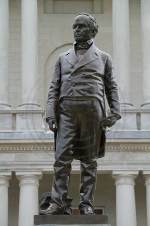 Concord, State Capitol, Daniel Webster Statue V112-2240
