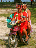 Atiu, Women on Motorcycle0610536a