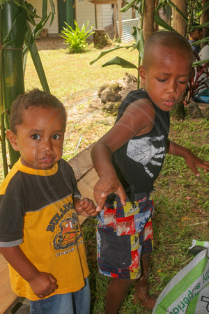Fiji, Taveuni, Waitabu, Kids, Dancing V0611430