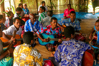 Fiji, Taveuni, Waitabu, Men, Singing0611438