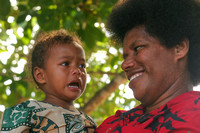 Fiji, Beqa, Woman and Girl0611860