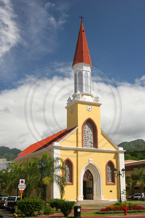 Tahiti, Papeete, Catholic Cathedral V0585836