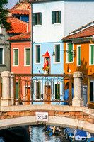 Venice, Burano, Bridge V0943657