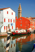 Venice, Burano, Canal V0943588