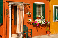 Venice, Burano, House, Flowers0943618
