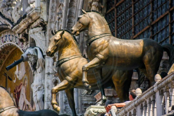 Venice, San Marco Basilica, Bronze Horses0943376