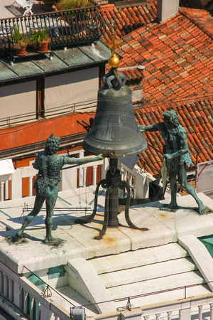 Venice, San Marco Sq, Camponile, View, Bell Clappers V0943296