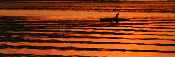 Lk Willoughby, Kayak, Sunset031009-2552a
