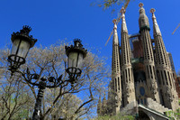 Barcelona, Sagrada Familia, Street Lamp130-0081