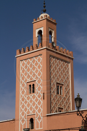 Marrakesh, Jemaa el Fna, Minaret V130-9019
