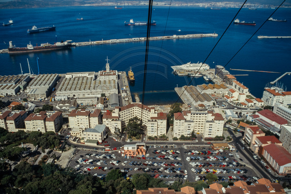 Gibraltar, Cable Car View S -3933