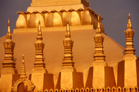 Vientiane, That Luang, Golden Stupa S-8892