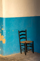 Valencia, Chair Against Blue Wall V151-2224