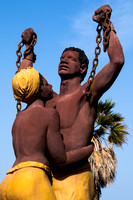 Dakar, Goree Island, Breaking the Chains Statue V151-7853