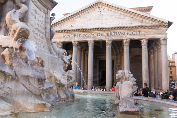 Rome, Pantheon, Fountain150 -9330