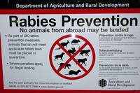 Belfast, Port, Rabies Prevention Sign131-0232