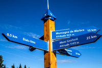 NH Quebec Border, Direction Sign V150-8700