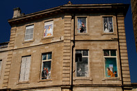 Avignon, Bldg w Window Murals0932934a