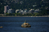 Vancouver, Stanley Park, Girl in Wetsuit Statue0821203