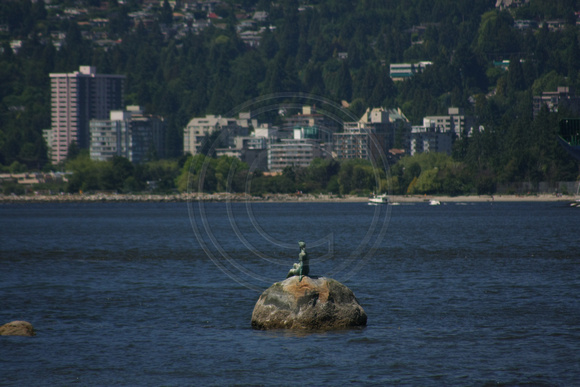Vancouver, Stanley Park, Girl in Wetsuit Statue0821203