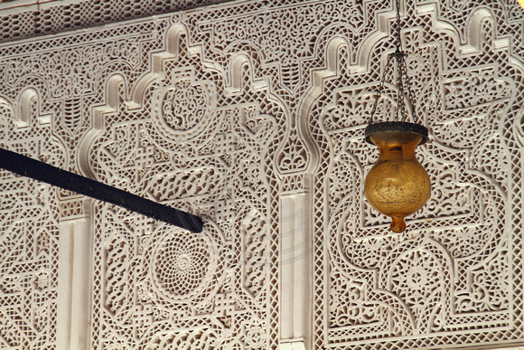 Kairouan, Zaouia Sidi Sahbi Mausoleum, Wall Detail1026122a