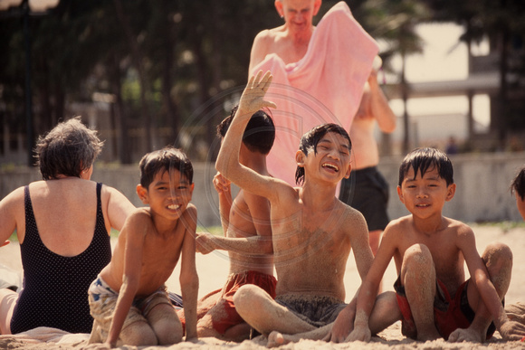 Danang, China Beach, Kids S -8822