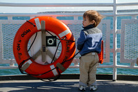 Marthas Vineyard Ferry, Boy and Life Ring112-2716